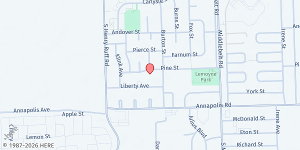 Map showing MP – Inkster Housing Commission-Lemoyne Gardens at 29999 Pine Street, Inkster, MI