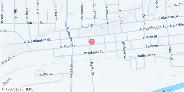 Map showing Enrich of Ionia County at 343 W Main St, Ionia, MI