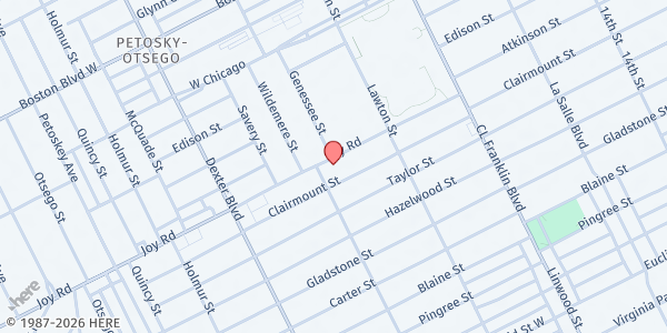 Map showing Churches Intervention at 3201 Joy Road, Jamison, MI