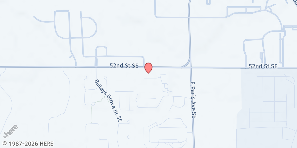 Map showing Second Harvest Food Pantry at 3846 52nd St. SE, Kentwood, MI