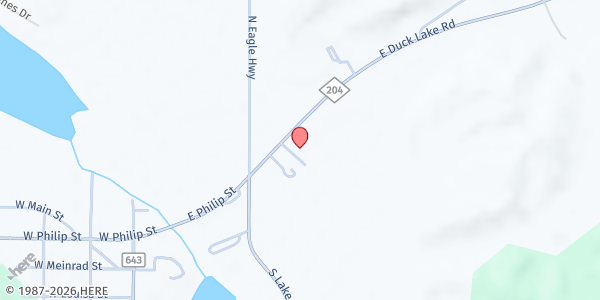 Map showing Leelanau Christian Neighbors Food Pantry at 7322 E Duck Lake Road, Lake Leelanau, MI