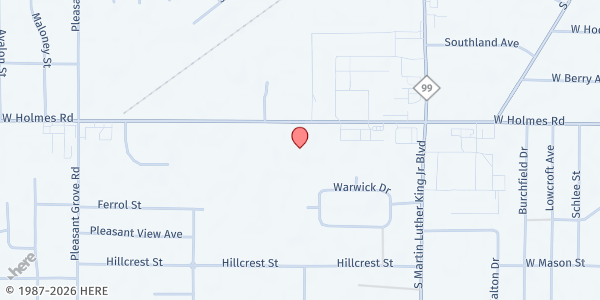 Map showing Our Savior Lutheran Food Bank at 1515 W Holmes Rd, Lansing, MI