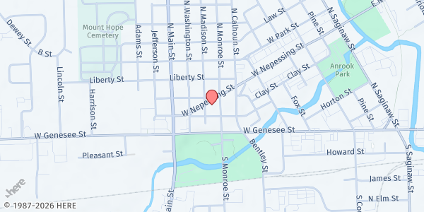 Map showing LICA-Grace Episcopal Church - Food Distribution Center at 735 W Nepessing St, Lapeer, MI