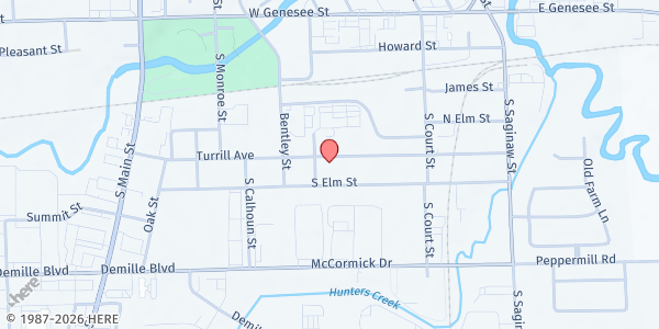 Map showing The Good Samaritans of Eastern Michigan at 405 Turrill Ave, Lapeer, MI