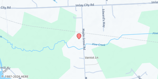 Map showing Woodside Bible Church Lapeer Campus at 148 Maple Grove Road, Lapeer, MI