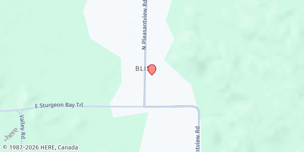 Map showing Manna Mobile Pantry - Bliss at 9198 Pleasantview Rd, Levering, MI