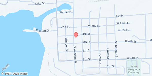 Map showing Salvation Army - Ludington at 1101 South Madison Street, Ludington, MI