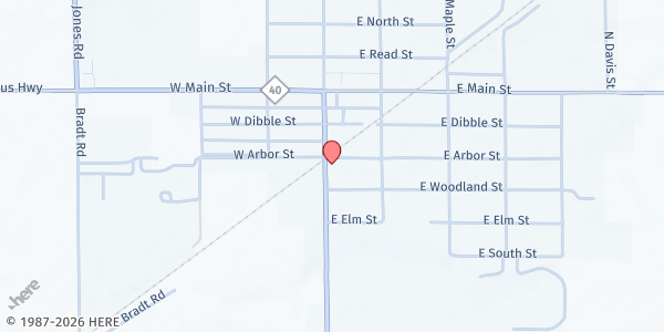 Map showing Smith Center Lions Club at Smith Center Lions Club, Marcellus, MI