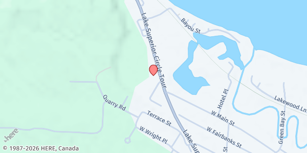 Map showing Marquette County Habitat For Humanity - Food Distribution Center at 2354 US-41, Marquette, MI