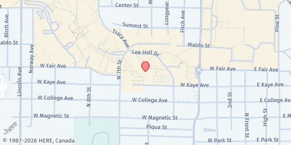 Map showing NMU Berry Events Center at 1401 Presque Isle, Marquette, MI