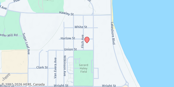 Map showing St. Vincent DePaul (Marquette) at 2119 Presque Isle Ave., Marquette, MI