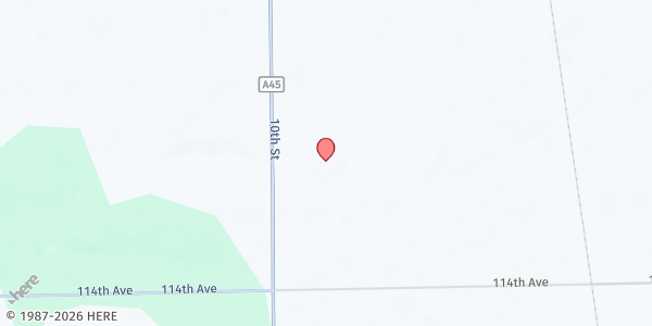 Map showing Martin Area Resource Center at 1445 S. 10th Street, Martin, MI