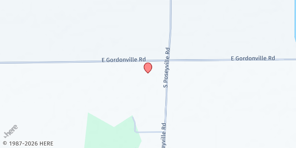 Map showing Bullock Creek Pantry at 1550 S Poseyville Rd, Midland, MI