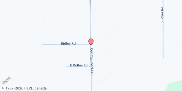 Map showing Alcona Saint Vincent de Paul at 2227 F. 41, Mikado, MI