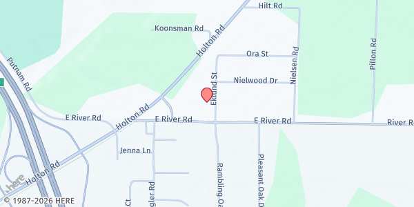 Map showing Discovering Christ Church at 2330 Holton Road, Muskegon, MI