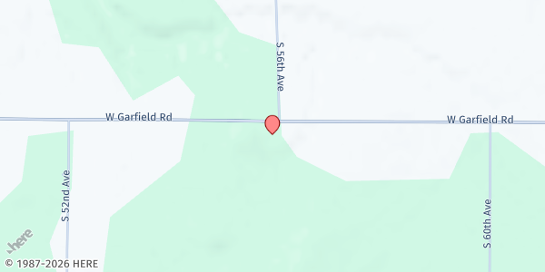 Map showing Trinity Lutheran Church Food Pantry at 5631 W Stony Lake Road, New Era, MI