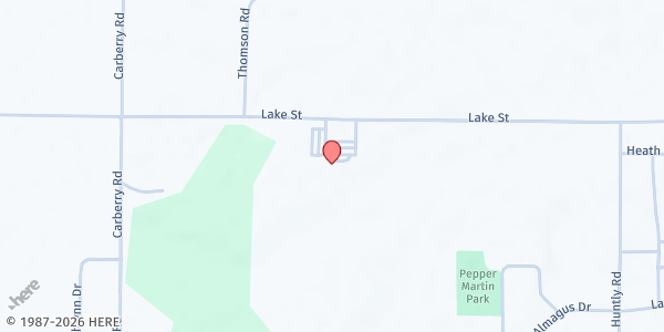 Map showing Hope Community Church at 2390 Lake St., Niles, MI