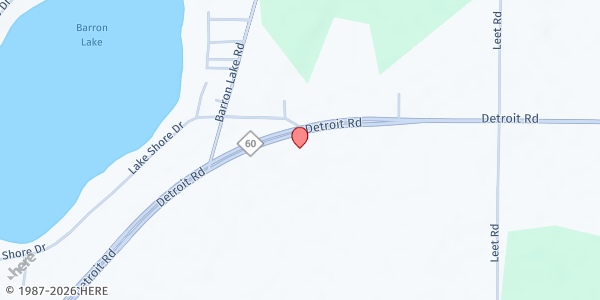 Map showing Rosey's Pantry at God's Mercy Seat Ministries at 2706 E Detroit Road, Niles, MI