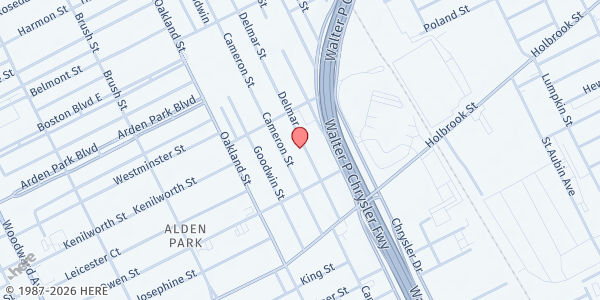 Map showing Abundant Changes - North End at 9179 Delmar Street, North End, MI