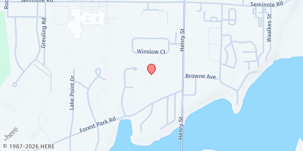 Map showing Forest Park Covenant Church at 3815 Henry Street, Norton Shores, MI