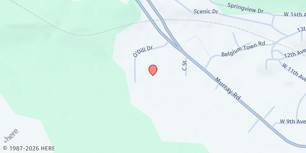 Map showing Norway Community Food Pantry at 130 O'Dill Drive, Norway, MI