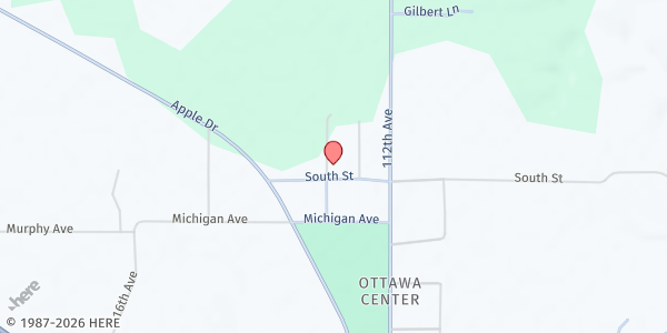 Map showing St Luke Lutheran Church at 17122 2nd Street, Nunica, MI