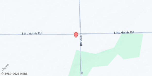 Map showing Richfield Church of the Naz. at 7524 Mt. Morris Rd., Otisville, MI