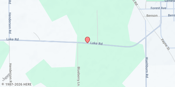 Map showing Otter Lake Church of Nazarene at G-12351 E. Lake Rd., Otter Lake, MI