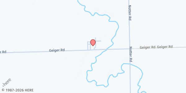 Map showing Thumb Breadbasket - Main Location at 7120 Geiger Road, Pigeon, MI