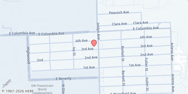 Map showing St Paul Community Lutheran Church at 1133 Joslyn Ave, Pontiac, MI