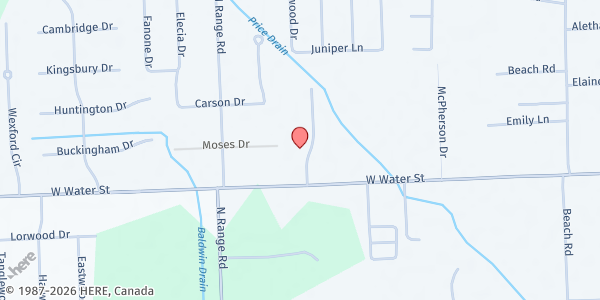 Map showing Blue Water Developmental Housing at 3087 Stonybrook Lane, Port Huron, MI