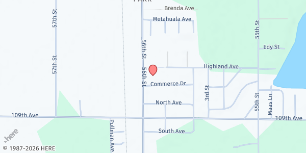 Map showing People Helping People Food Pantry at 943 56th St, Pullman, MI