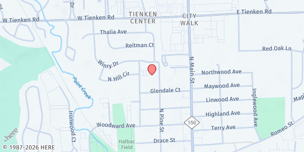 Map showing Neighborhood House Food Pantry at 1720 S Livernois Rd, Rochester Hills, MI
