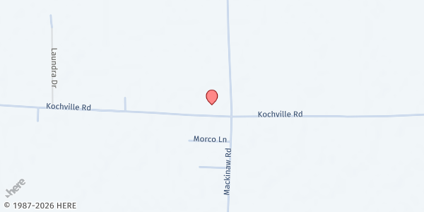 Map showing The Caring Closet - Kochville at Kochville Rd, Saginaw, MI