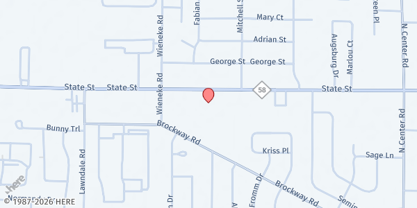 Map showing Underground Railroad at 5647 State St. Ste. 4, Saginaw, MI