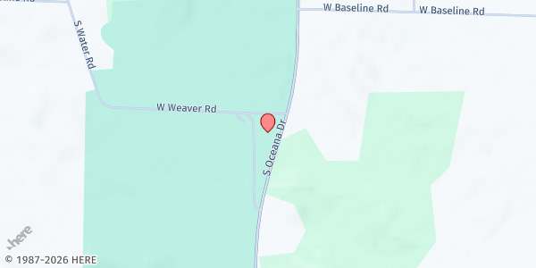 Map showing New Hope Community Church at 244 S. 79th Street, Shelby, MI