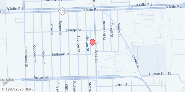 Map showing Sow a Seed Ministries at 20159 Van Dyke Avenue, Sherwood, MI