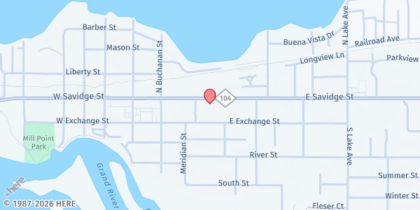 Map showing Christ Community Church at Christ Community Church, Spring Lake, MI