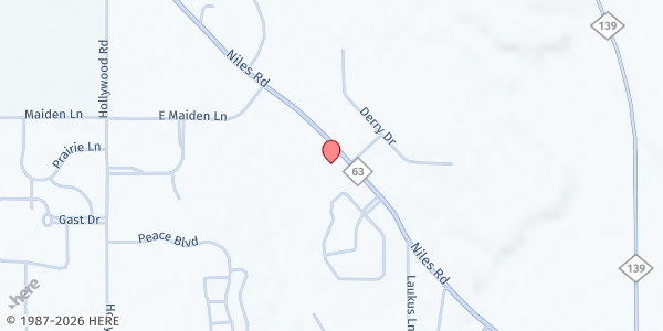 Map showing Victory Life Church - St. Joseph at 3800 Niles Rd, St Joseph, MI