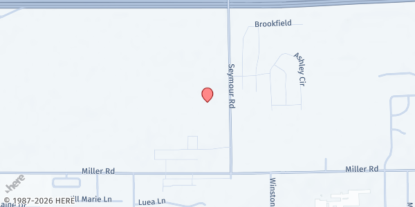 Map showing Swartz Creek Church of Christ Food Pantry at 4410 S. Seymour Rd., Swartz Creek, MI