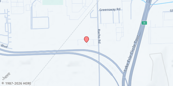 Map showing Bridging The Gaps Community and Family Development Centers - Taylor at 15740 Racho Road, Taylor, MI