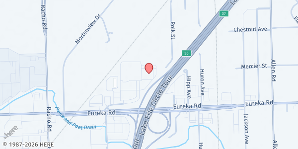 Map showing MP-Metro City Church at 21080 Penn St, Taylor, MI