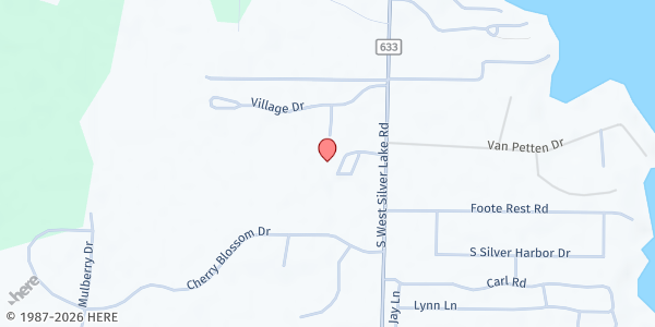 Map showing St. Patrick's Catholic Church Pantry at 630 S. West Silver Lake Road, Traverse City, MI