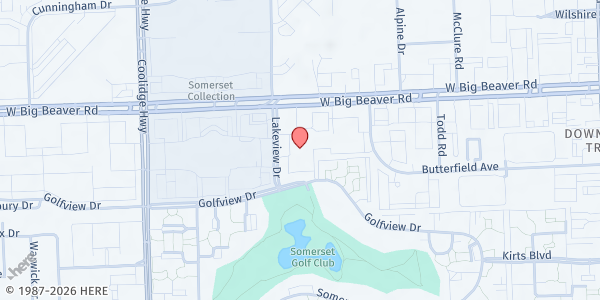 Map showing Pathway Pantry at 2601 W Big Beaver Rd, Troy, MI
