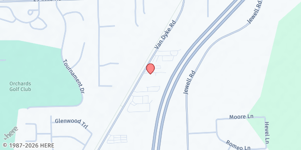 Map showing Samaritan House at 62324 Van Dyke Ave, Washington, MI