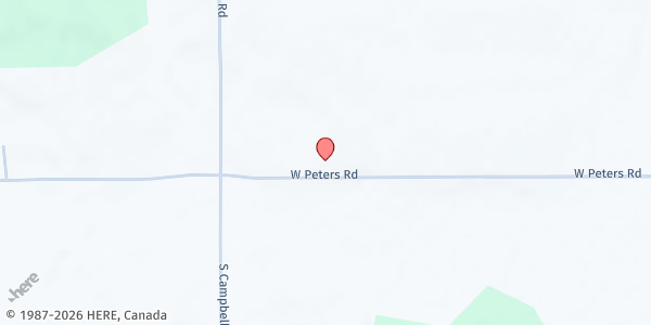 Map showing Holy Family KoC #8948 at 402 W. Peters Rd, West Branch, MI