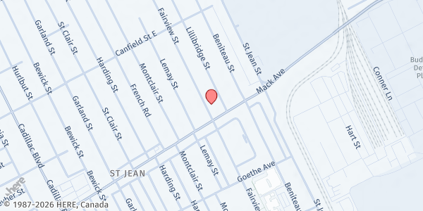 Map showing Genesis House III / margaret brown at 3840 Fairview Street, West End, MI