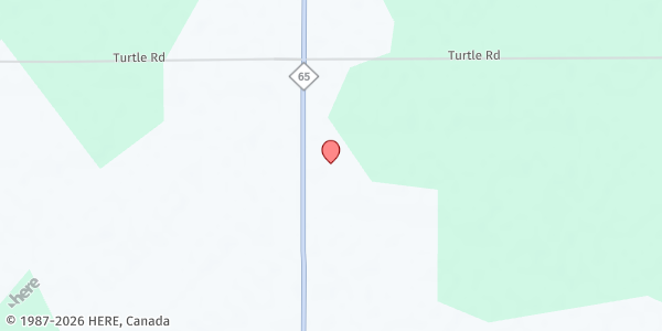 Map showing Good News Lutheran Church at 3107 M-65, Whittemore, MI