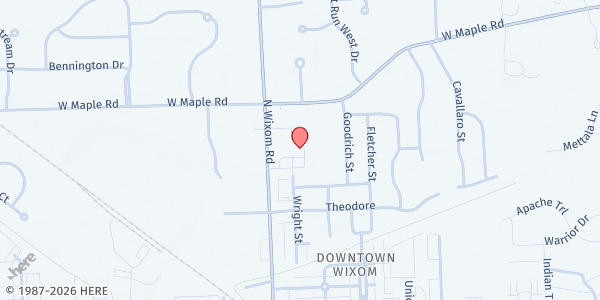 Map showing MP-First Baptist Church of Wixom at 620 North Wixom Road, Wixom, MI