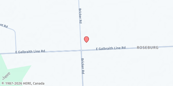 Map showing Bethel Missionary Church at 7975 Bricker Rd, Yale, MI